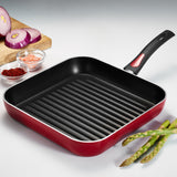 11 in EveryDay Red Nonstick Square Grill Pan