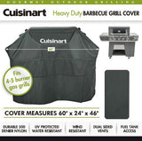 Heavy-Duty Barbecue Gray 4-5 Burner Gas Grill Cover - UV Protected, Wind and Water Resistant