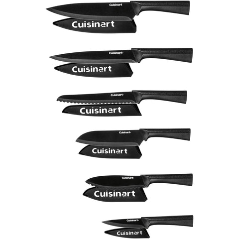 Advantage 12 Piece Metallic Cutlery Sets, Black
